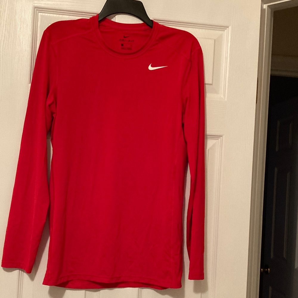 Nike Dri-FIT Red Top with Black Accents